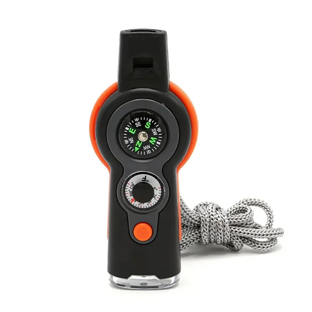   Multi-Tool Gadget with Compass and Whistle for Outdoor Survival   