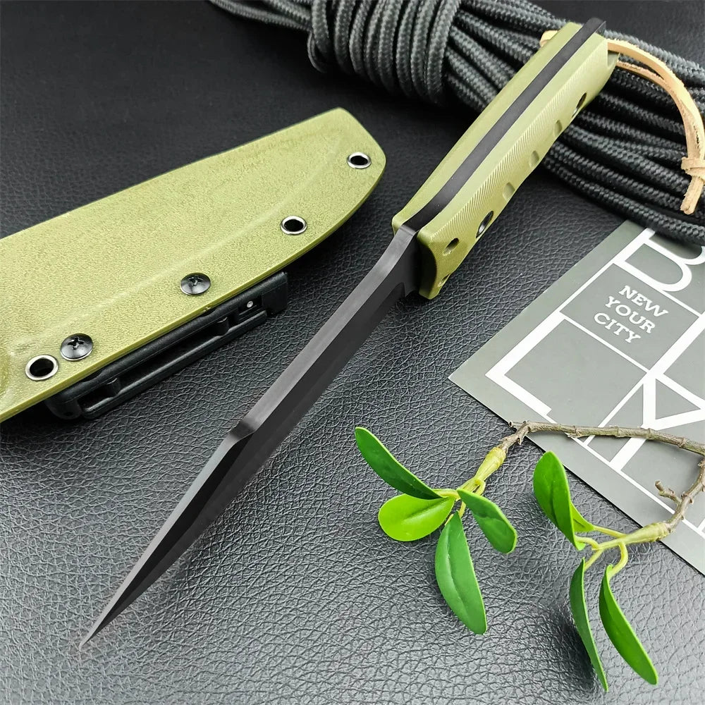   High-Quality Tactical Fixed Blade Knife for Outdoor Adventures   