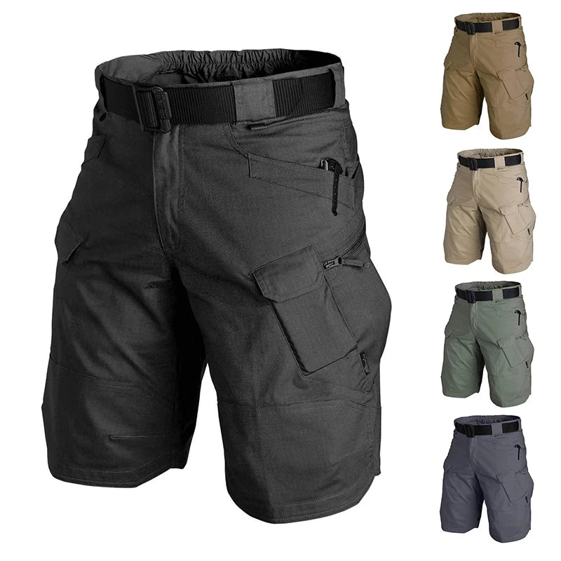  Men Urban Military Tactical Shorts Waterproof Wear Resistant Cargo Shorts Quick Dry Multi pocket Plus Size Pants 