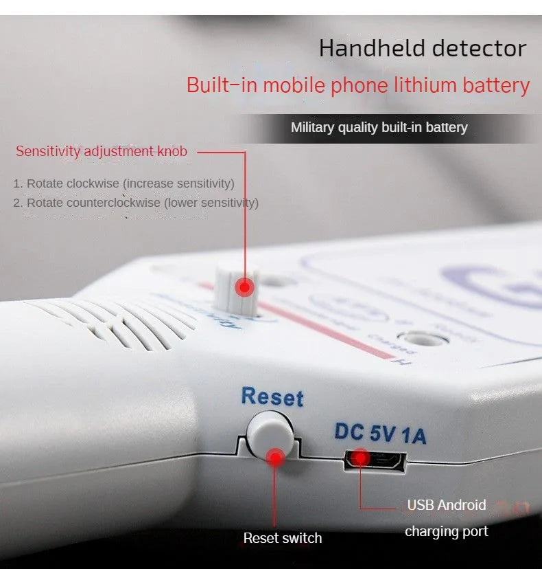   Handheld Metal Detector - High Precision Security Instrument   