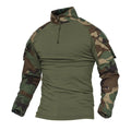   Tactical Hiking T-Shirt Men Combat Military Camouflage Long Sleeve   