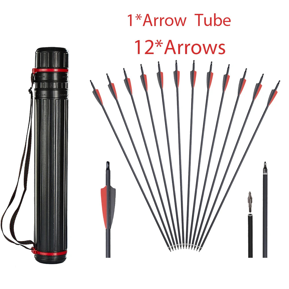   High Precision Carbon Arrows for Hunting and Target Practice   