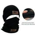   Tactical Fleece Hat & Scarf Set Thermal Head Cover Winter Balaclava   