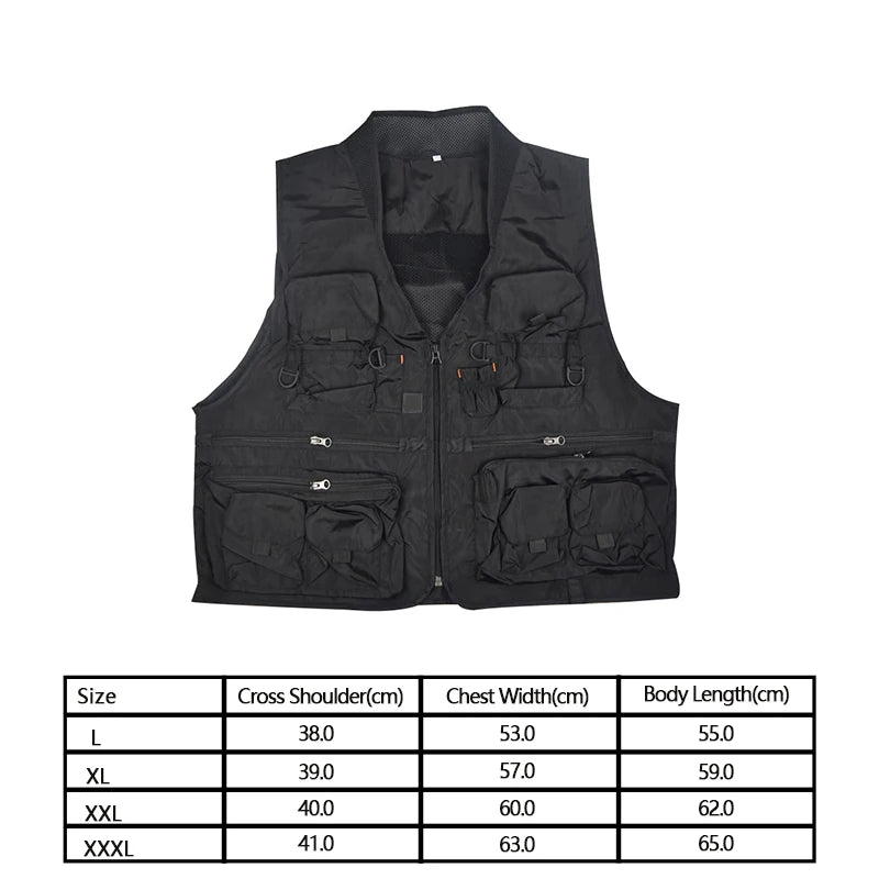  Korean Fishing Vest Quick Dry Fish Vest Breathable Material Fishing Jacket Outdoor Sport Survival Utility Safety Waistcoat 