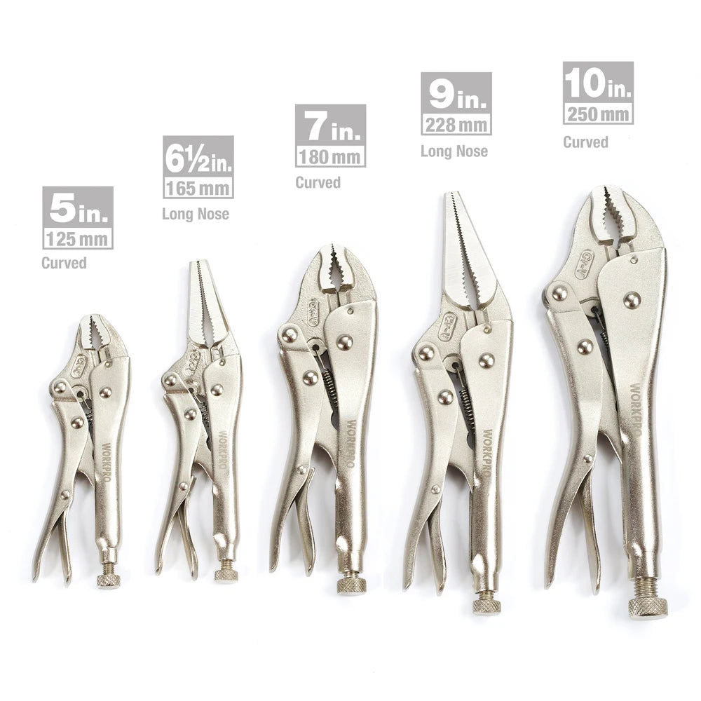   Locking Pliers Set - Adjustable Hand Tools for Mechanics and DIY Projects   