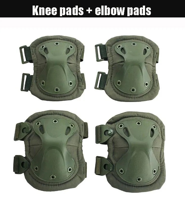  Camo Tactical KneePad Elbow Pads Military Knee Protector Army Airsoft Outdoor Sport Working Hunting Skating Safety Gear Kneecap #