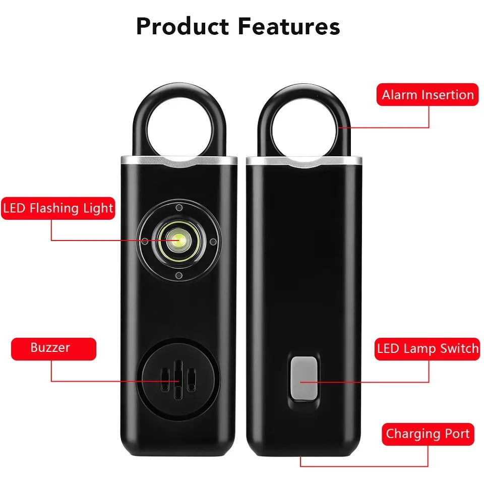   Portable Keychain Flashlight - USB Rechargeable LED Light   