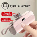  10000mAh Mini Power Bank 2 IN 1 Fast Mobile Phone Charger External Battery Power Bank Plug Play Type-C For iPhone Samsung Huawei 