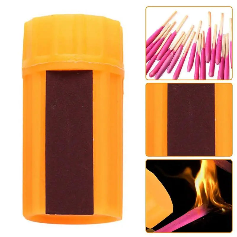  20Pcs Waterproof Matches With Case, Stormproof Fire Matches, Survival Gear And Equipment, Camping Gear, Fire Starters For Hiking 