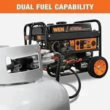   Dual Fuel 120V/240V Portable Generator with Electric Start   