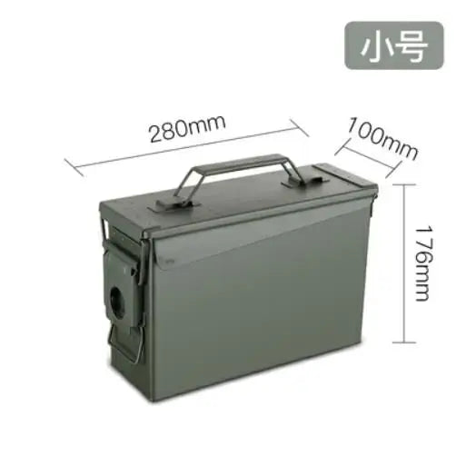   Metal Iron Lock Box - Explosion-Proof Ammunition Box   