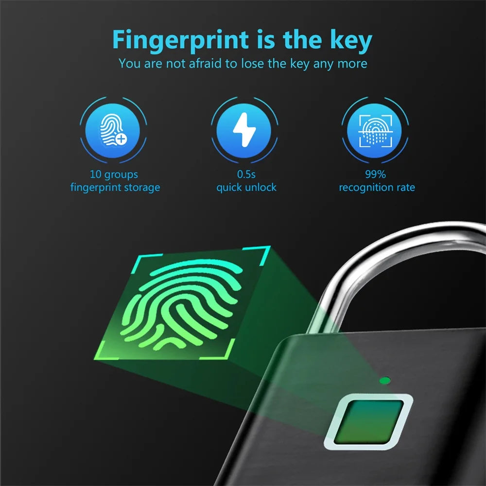   KERUI Keyless USB Charging Fingerprint Lock   