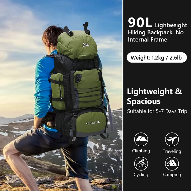  90L Tactical Camping Backpacks #
