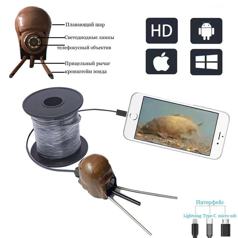   Wired Fish Camera – Portable Fish Finder for iPhone & Android   