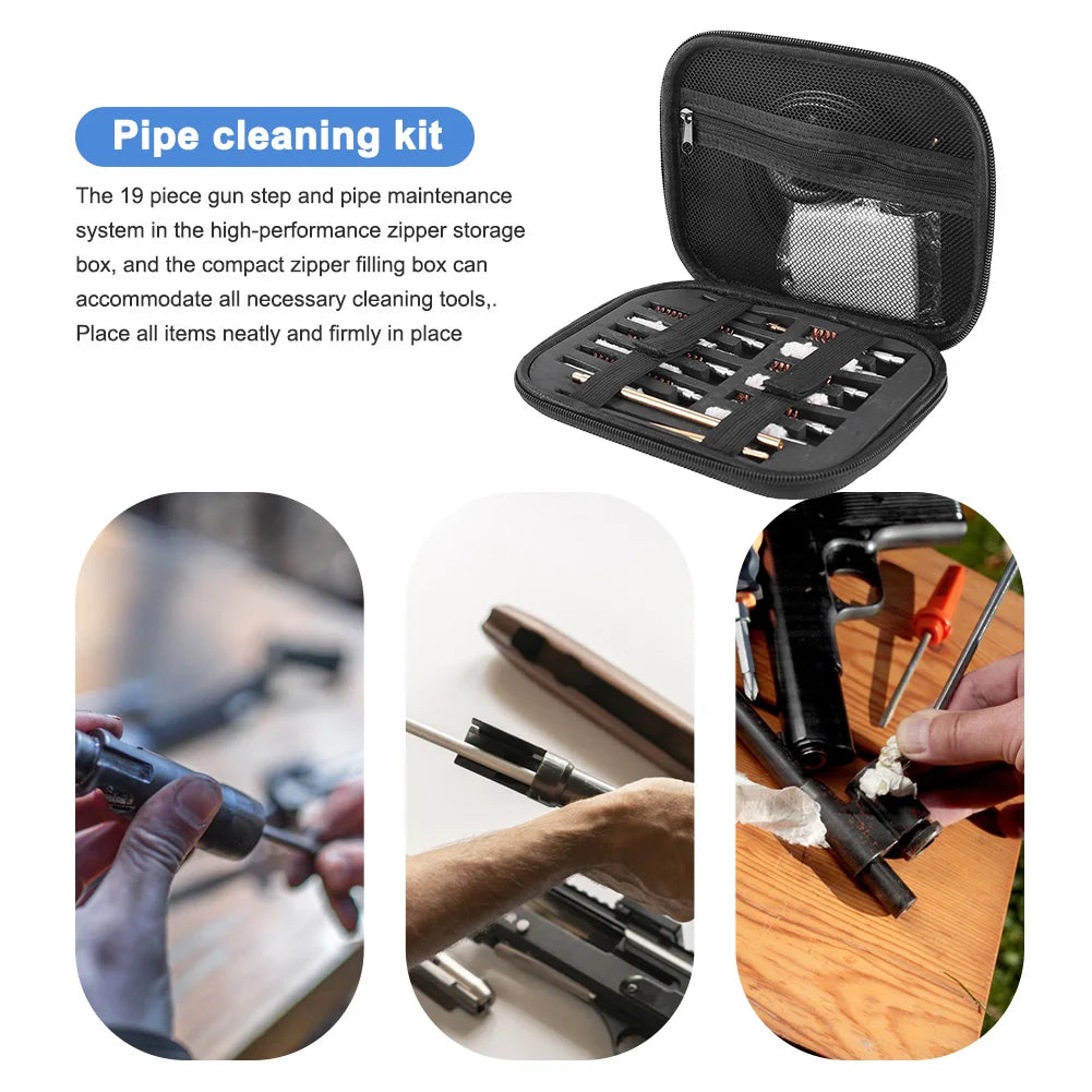   Complete Gun Cleaning Kit for Rifle and Handgun Maintenance   