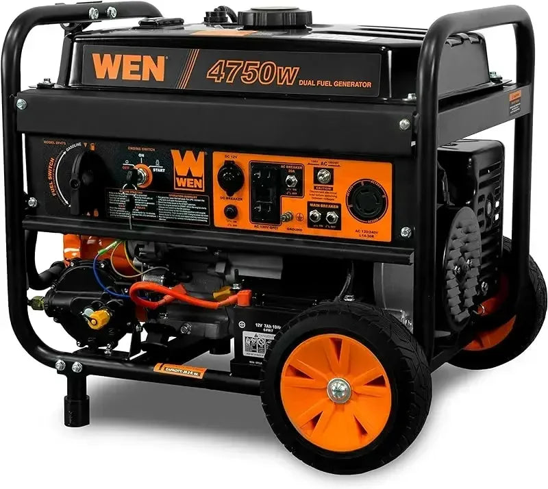   Dual Fuel 120V/240V Portable Generator with Electric Start   