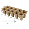   Biodegradable Seedling Trays with Tools - 12 Hole Starter Kit   