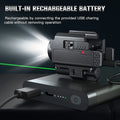   Tactical Flashlight with Green Laser Sight for Hunting and Shooting   