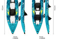   Buy Aqua Marina Inflatable Blue and Teal 2-Person Tandem Kayak   