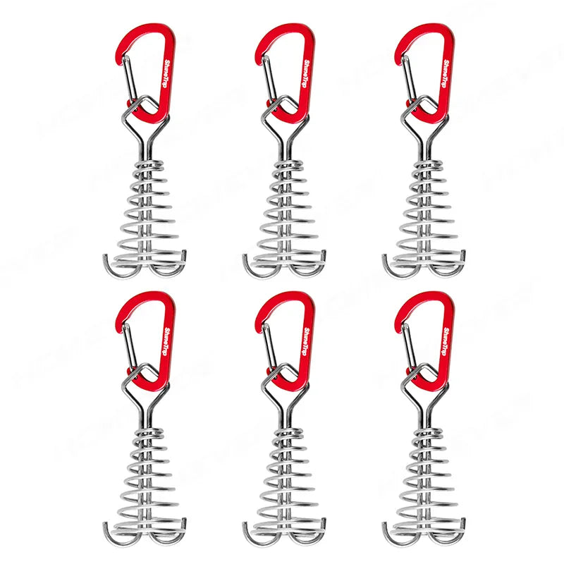  6pcs Camping Hiking Tent Wind Rope Buckle Adjustable Aluminium Alloy Cord Rope Buckles Camping Equipment Outdoor Tents Accessory 