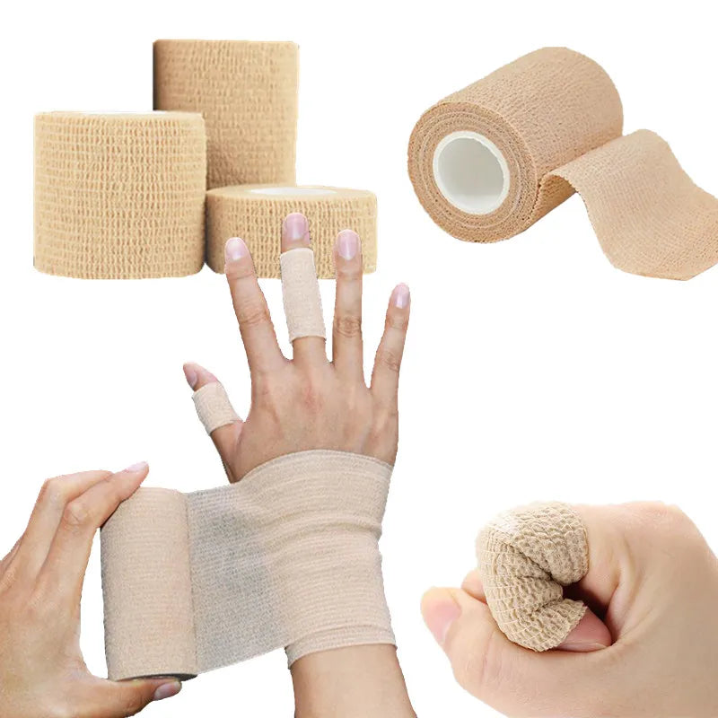   Self-Adhesive First Aid Skin Tape | Elastic and Breathable Medical Bandages   