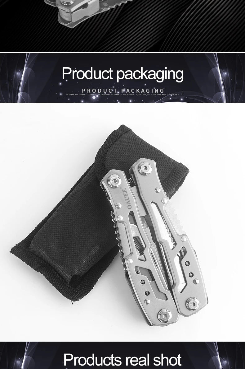  Multi-tool Pocket Knife Pliers Folding Mini Portable Fold Outdoor Tactical Hunting Survival Rescue Multipurpose Pliers Repair To 