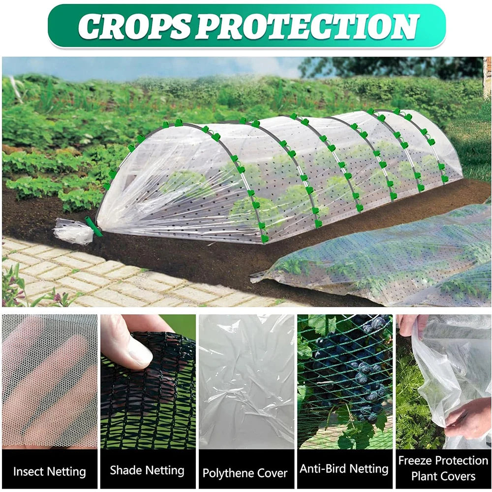   Rust-Free Fiberglass Greenhouse Hoops – Durable Grow Tunnel Kit   