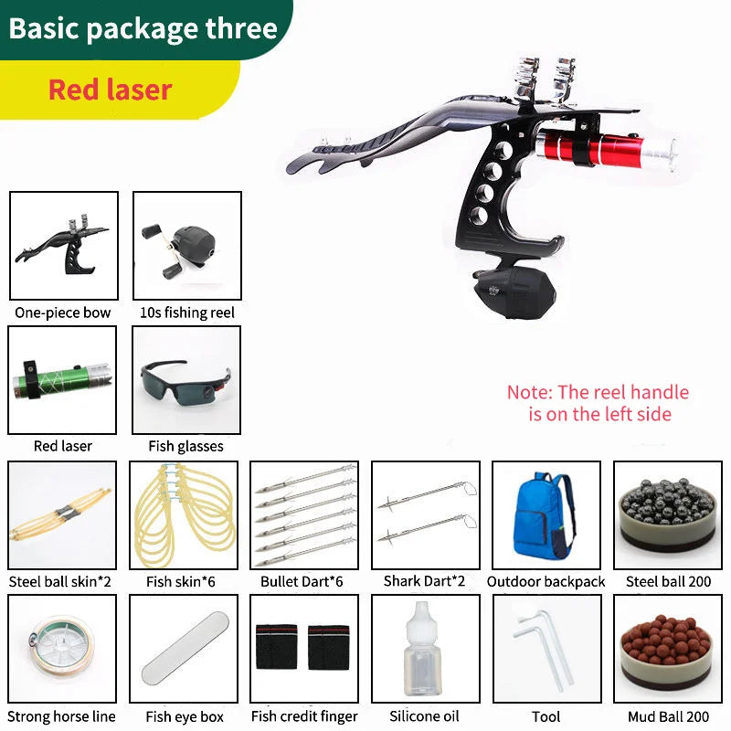   Upgraded Hunting Slingshot with Grip & Laser Sight   