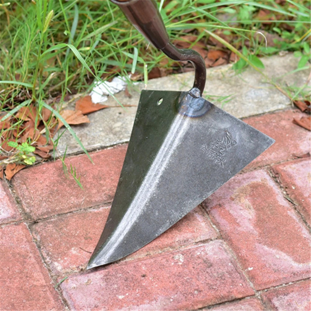  Farm Tools Hoes Household Vegetable Planting Triangle Furrow Hoe Small Tip Hoe Agricultural Land Turning Loose Soil Triangle Hoe #
