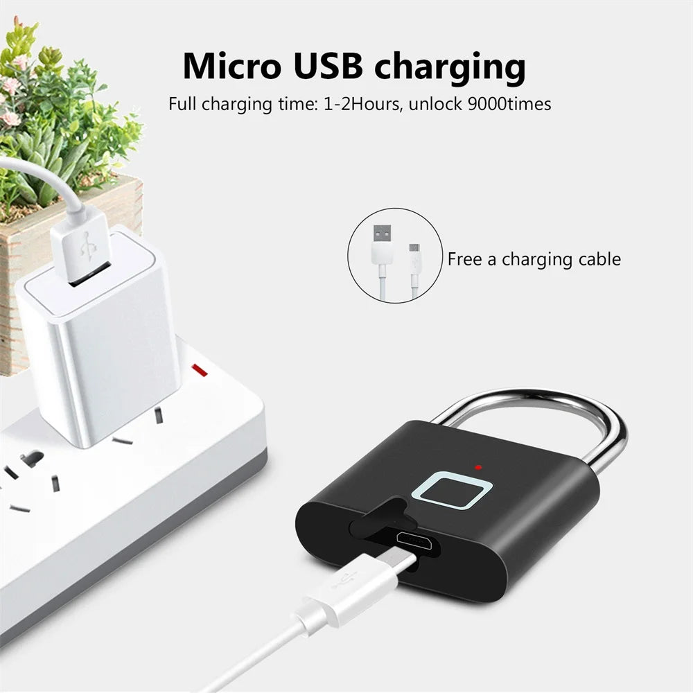   KERUI Keyless USB Charging Fingerprint Lock   