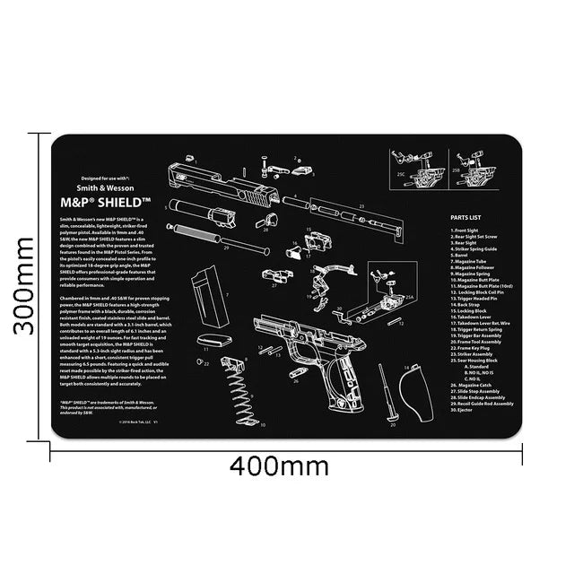   Gun Cleaning Rubber Mat – Durable, Non-Slip Protection for Firearm   