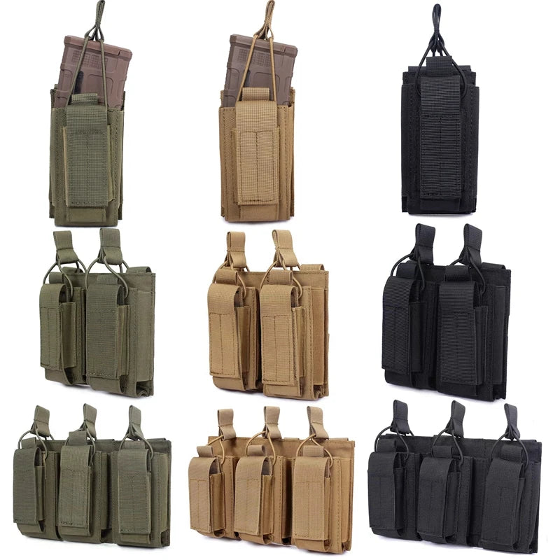   Tactical Molle Double Decker Magazine Pouch   