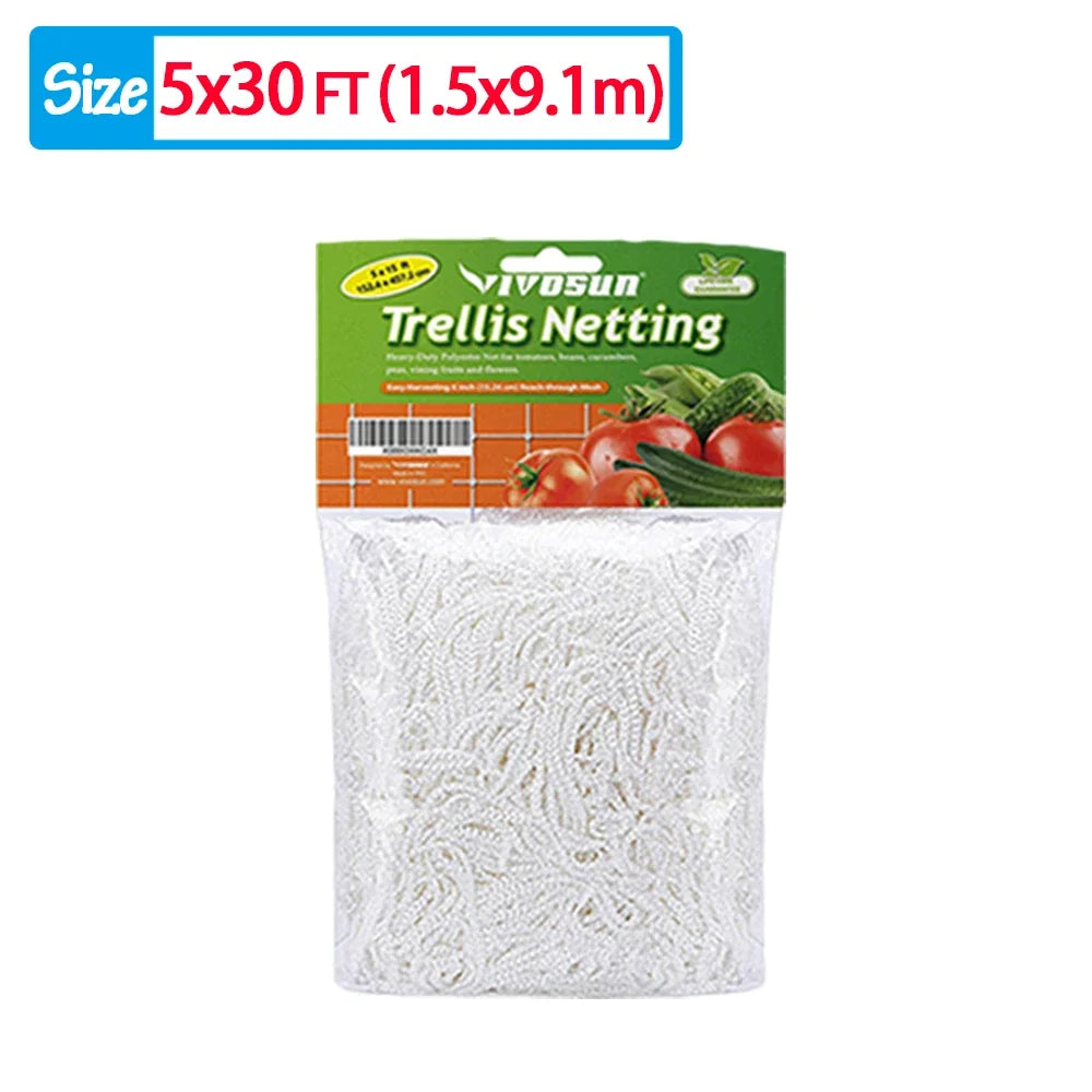   Heavy-Duty Garden Plant Trellis Netting - Support for Climbing Plants   