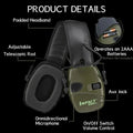   Electronic Shooting Earmuffs - Impact Sound Amplification & Protection   