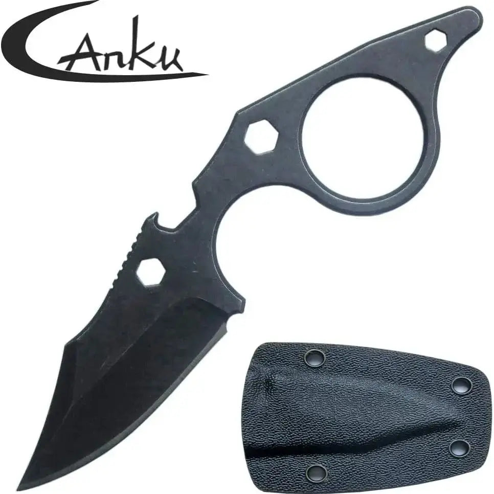   Small Tactical Fixed Blade Pocket Knife Necklace   