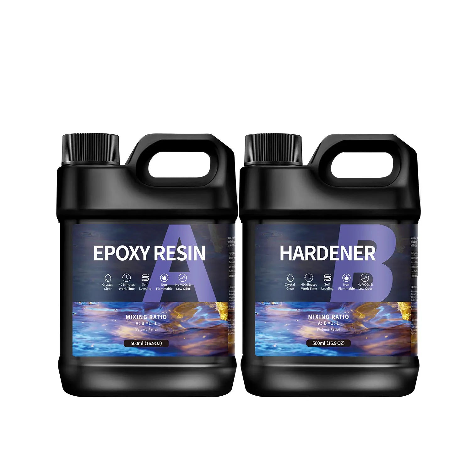    Epoxy Resin Kit - 500ml & 1000ml Crystal Clear Resin   