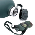   Durable Military Canteen with Cover for Camping and Hiking   