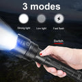   Ultra Powerful LED Flashlight Torch Rechargeable, Waterproof, Durable   