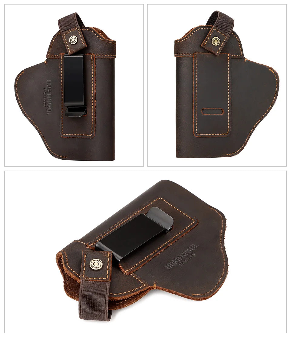   Tactical Leather Holster – Ambidextrous Concealed Carry Solution   