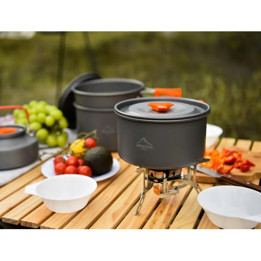   Widesea Camping Tableware Cookware Set   