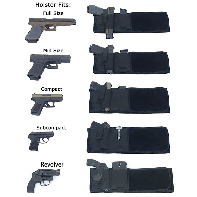   Portable Tactical Belly Gun Holster   