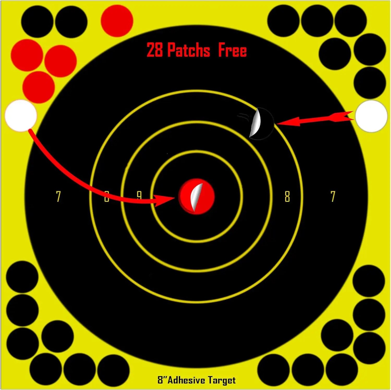   Splatterburst Targets 8-Inch Adhesive Shooting Target   