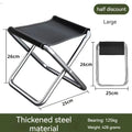  Outdoor Travel Chair Portable Folding Stool Camping Picnic Collapsible Foot Stool Fishing Hiking Beach Ultralight Chair Tools #