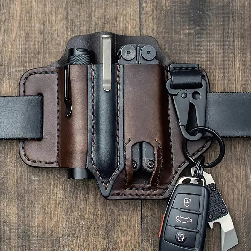   Premium Leather Belt Organizer for EDC Essentials   