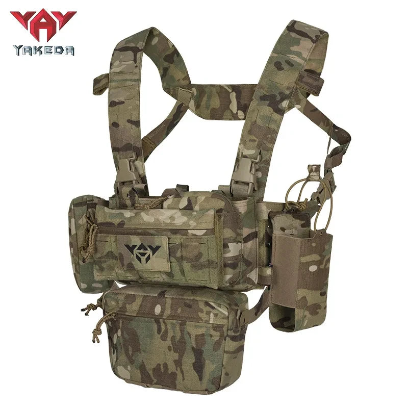   Versatile Tactical Chest Rig - Modular Vest for Military and Outdoor   