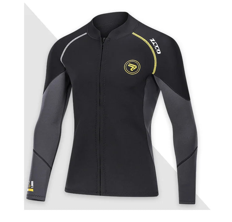   2MM/3MM Neoprene Wetsuit Jacket - Unisex, Durable & Flexible   