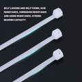   Nylon Cable Ties - Self-locking Adjustable Zip Ties   