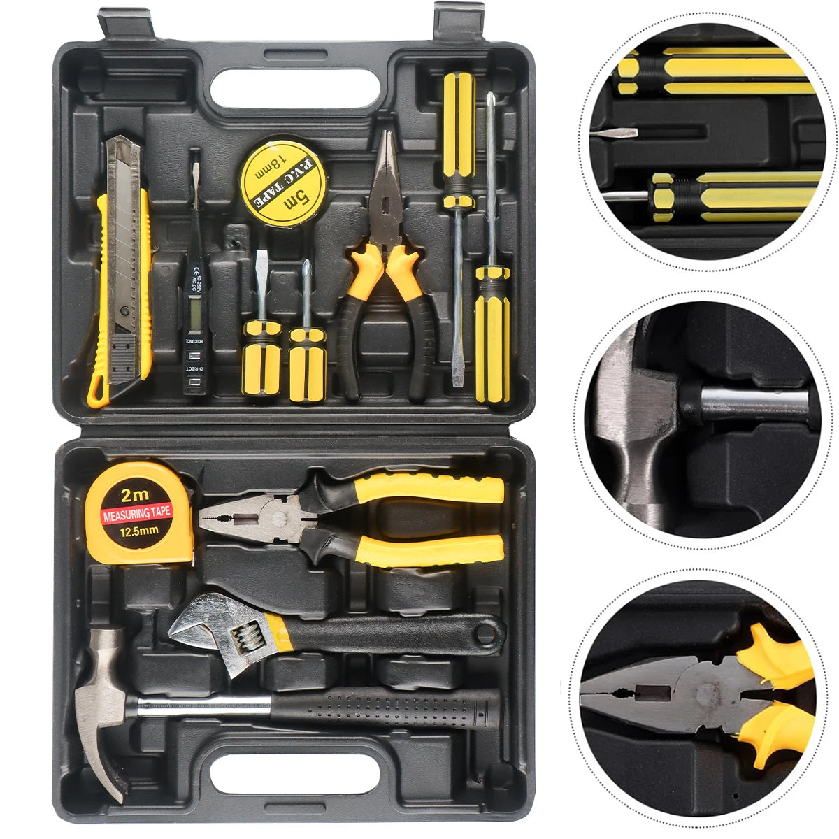   8/9/12/13Piece Tools Set General House hold Hand Tool Kit   