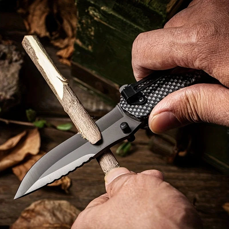   Premium Folding Tactical Knife - Survival, Outdoor EDC   