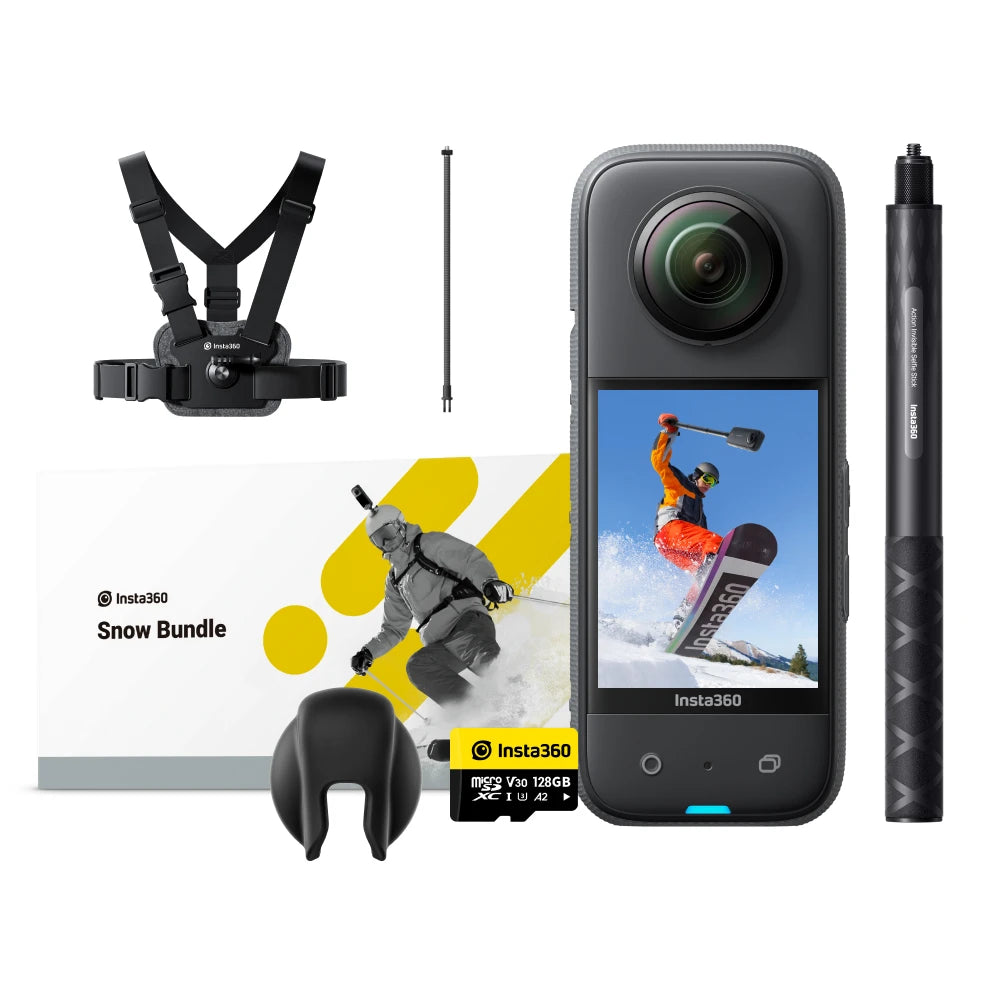   Insta360 X3 4K Action Camera - Dual Screens, Waterproof, Stabilized   